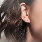 925 Sterling Silver Dangle Earring 1 Pair - Sterling Silver - As Shown In Figure - One Size
