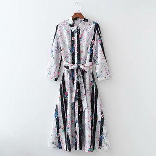 Floral Drawstring Dress