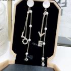 Love Lettering Fringed Earring 1 Pair - As Shown In Figure - One Size