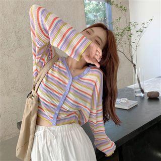 Rainbow Stripe Cardigan