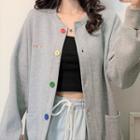 Loose-fit Button-up Cardigan