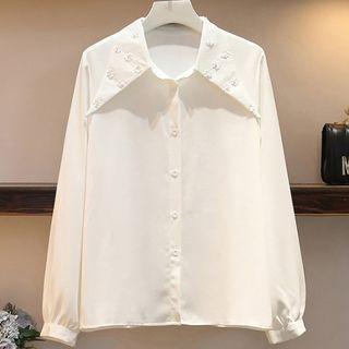 Floral Embellishment Shirt