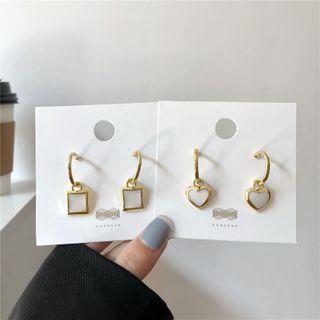 Square / Heart Dangle Earring