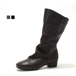Brushed Fleece Lined Mid-calf Boots