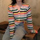 Striped Cardigan Stripes - Multicolors - One Size
