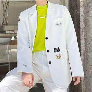 Applique Loose-fit Blazer