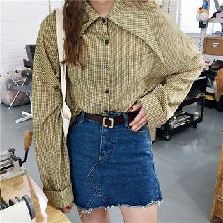 Check Knot Blouse