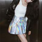 Holographic A-line Skirt