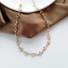 Faux Crystal Necklace 1 Pc - As Shown In Figure - One Size