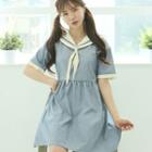 Sailor Collar Minidress One Size