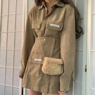Chest Pocket Shirt / A-line Skirt