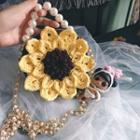 Crochet Sunflower Coin Purse Diy Kit / Tool / Set