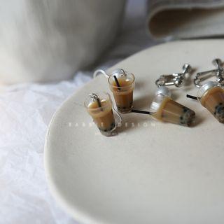 Miniature Milk Tea Earring