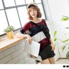 Color Block See-through Top