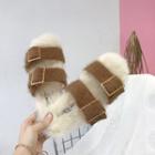 Strap Furry Slippers