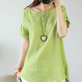 Short-sleeve Linen Tunic