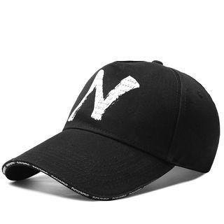 Lettering Baseball Cap Black - One Size