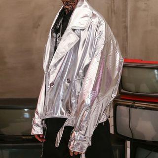 Patent Double Breasted Jacket