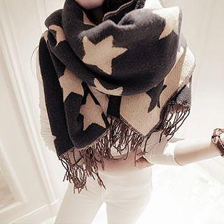 Star Pattern Reversible Scarf