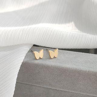 Alloy Butterfly Earring 1 Pair - Ear Studs - Gold - One Size