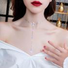 Faux Crystal Pendant Choker As Shown In Figure - One Size