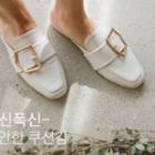Buckled-strap Mules