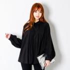 Puff-sleeve Flared Blouse