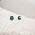 Resin Bead Earring Earring - Blue - One Size