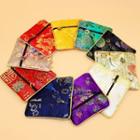 Embroidered Fabric Coin Purse Random - One Size