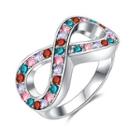 Austrian Crystal Infinity Symbol Ring