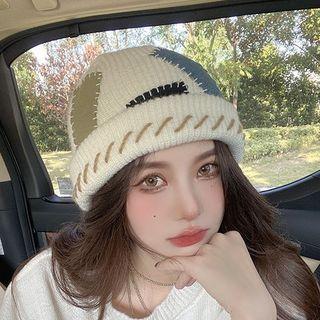 Patchwork Knit Beanie