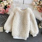 Fleece Round-neck Oversize Pullover