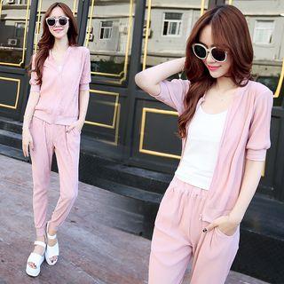 Set: Jacket + Camisole + Pants