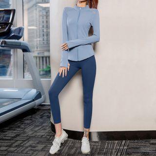 Set: Zip-up Sports Jacket + Leggings