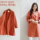 Peaked-lapel Double-breasted Trench Coat