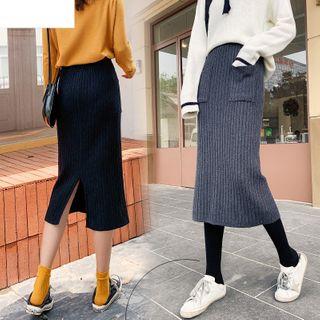 Midi Fitted Knit Skirt / Set