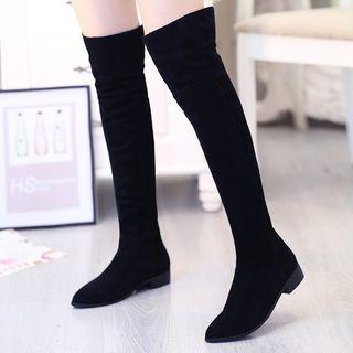 Low Heel Over-the-knee Boots