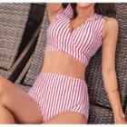 Striped Wrap Bikini