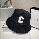 Letter C Applique Corduroy Bucket Hat