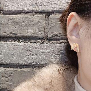 Butterfly Stud Earring / Snowflake Drop Earring
