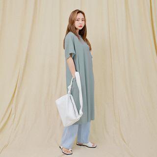 [lovb] Plain Midi T-shirt Dress