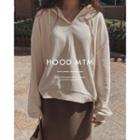 V-neck Drop-shoulder Hoodie