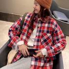 Plaid Oversize Shirt 3020as Shown In Figure - One Size