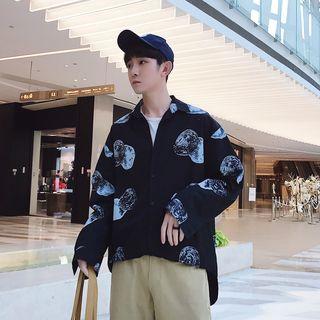 Oversized Skull-print Jacket