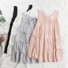 Sleeveless Mini Crinkled Dress