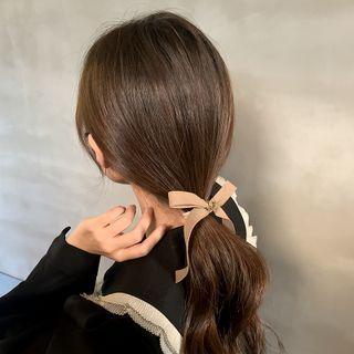 Ribbon Faux Suede Hair Tie