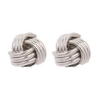 Alloy Knot Stud Earring