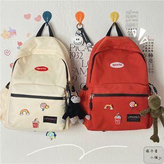 Logo Embroidered Backpack