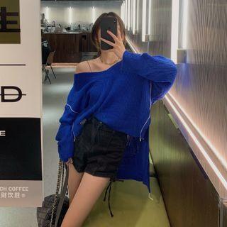 Dip Back Sweater Blue - One Size