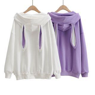 Long Sleeve Rabbit Ear Loose-fit Hoodie